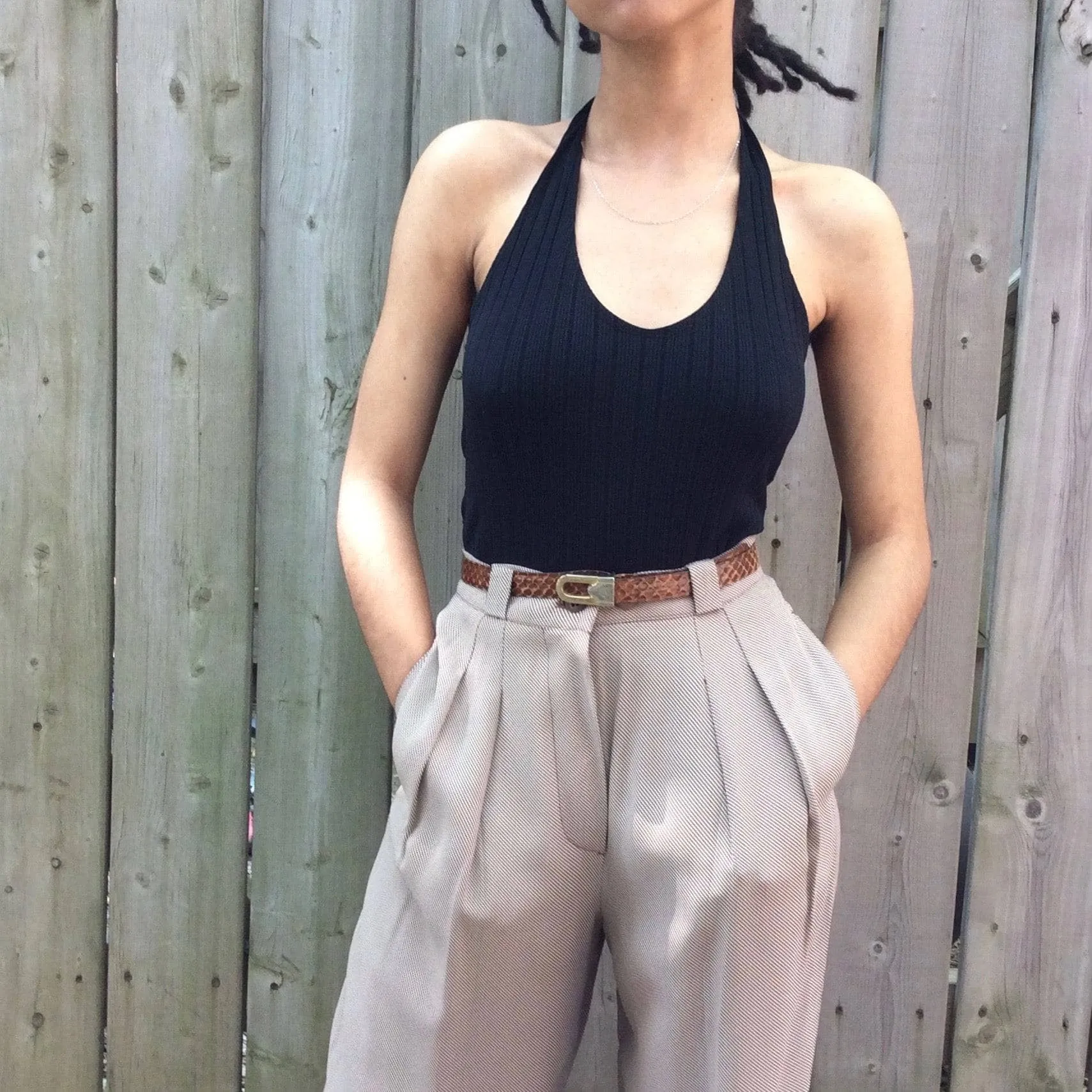 1980s Giorgio Armani High-waisted Dress Pants Extra Small/Small