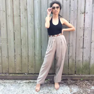 1980s Giorgio Armani High-waisted Dress Pants Extra Small/Small