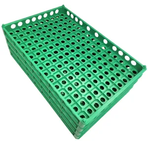 6 Pack of Stacking 150 Quail Egg Capacity Poly Trays