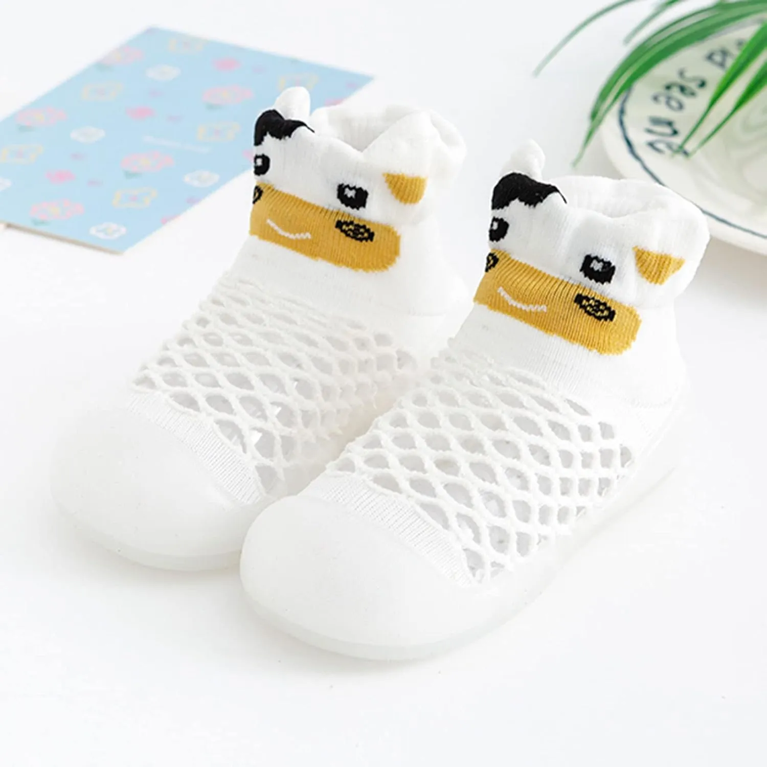 8 Toddler Dress Shoes Girls Infant Boys Girls Animal Prints Cartoon Socks Shoes Toddler Breathable Mesh The Floor Socks Non Slip Prewalker Shoes Shoe with Lights Girl
