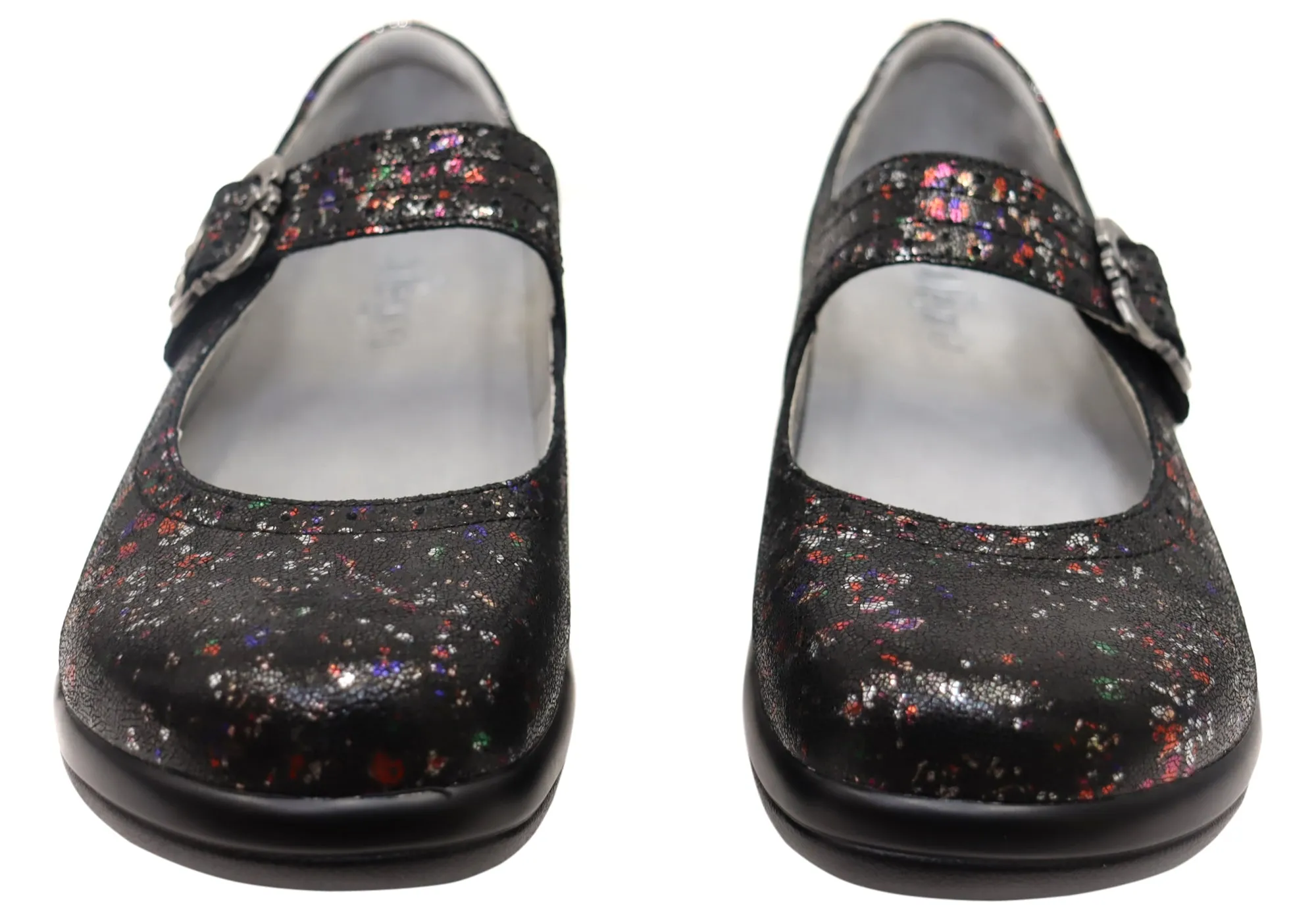 Alegria Kourtney Womens Leather Mary Jane Shoes