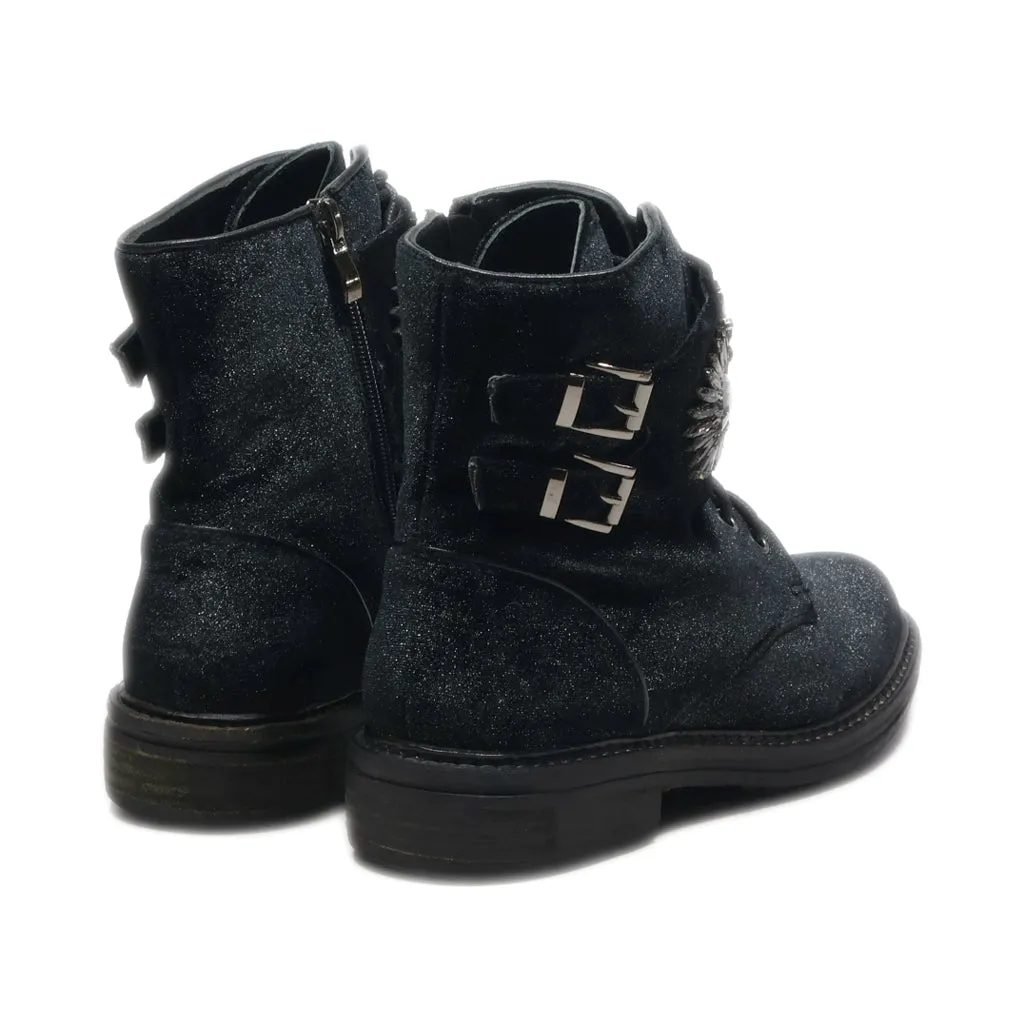 Alma En Pena Ankle Boots Leather Black Colour For Women