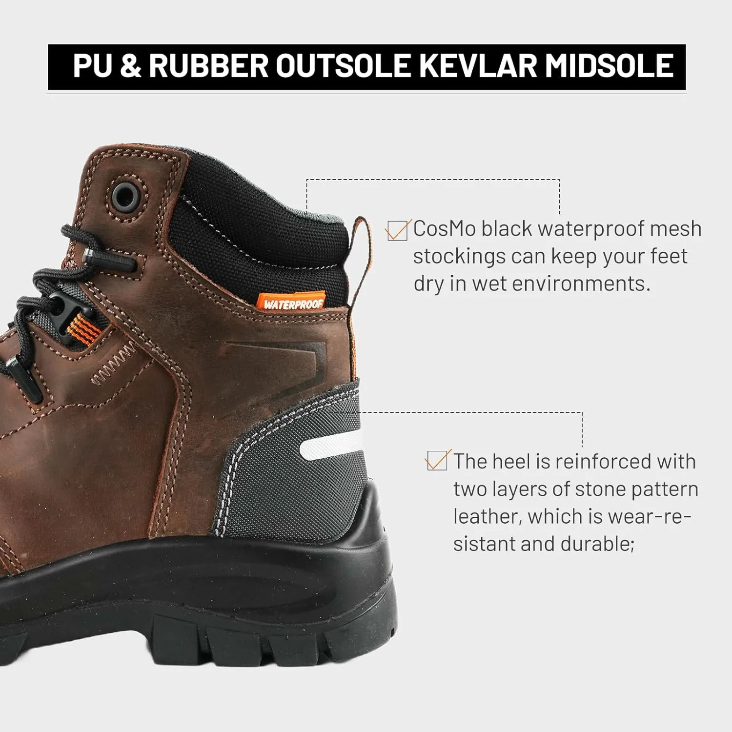 ANDANDA Flyther High Top Waterproof Safety Boots