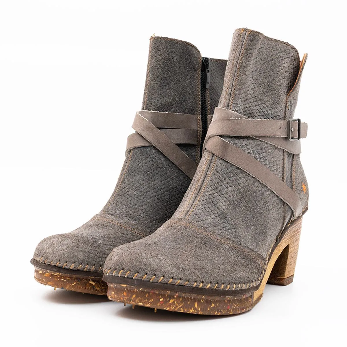 Art Amsterdam Ankle Boots Suede Grey Colour For Women