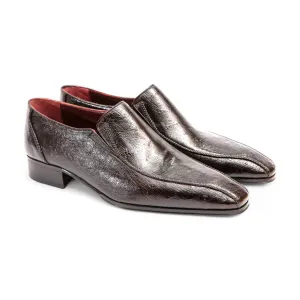 Artioli Siro Men's Shoes Buffered Ostrich Classic Slip-on Loafers (ART1066)