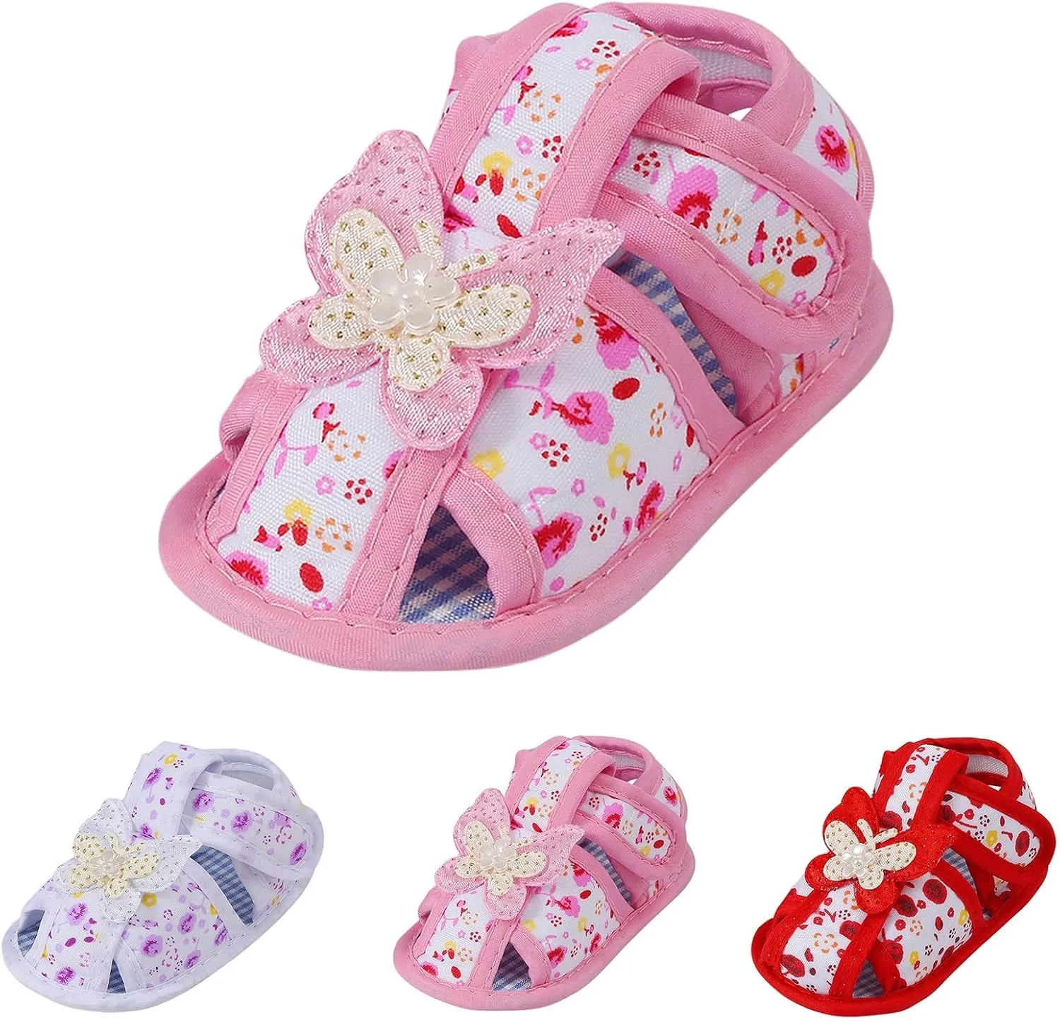Baby Girl Dress Shoes, Infant Toddler First Walking Mary Jane Flats with Bowknot Non-Slip Soft Sole Wedding Shoes