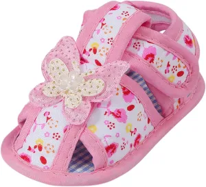 Baby Girl Dress Shoes, Infant Toddler First Walking Mary Jane Flats with Bowknot Non-Slip Soft Sole Wedding Shoes