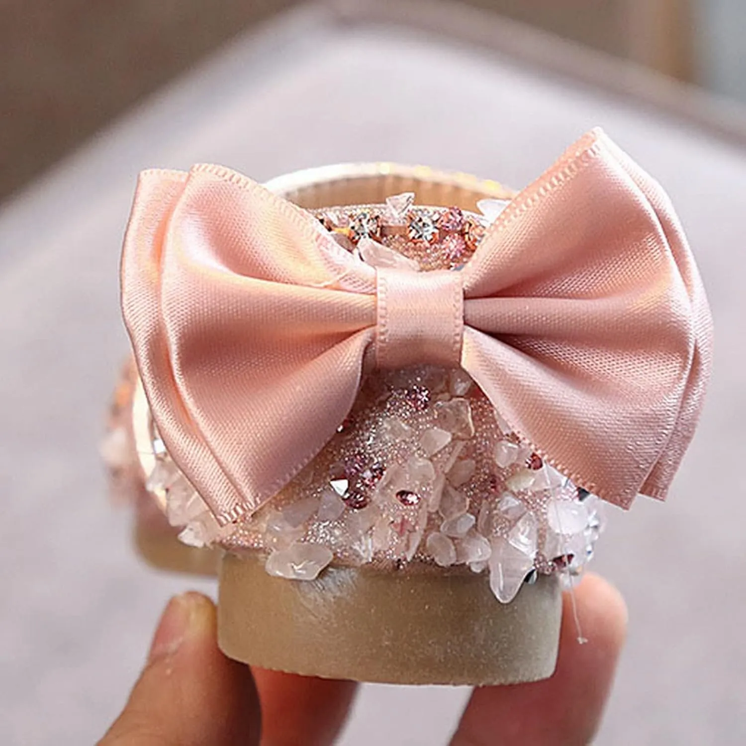 Baby Girls Pearl Sequins Sandals Formal Wedding Party Dress Ankle Princess Shoes Low Heel Closed Toe Fancy Sandals