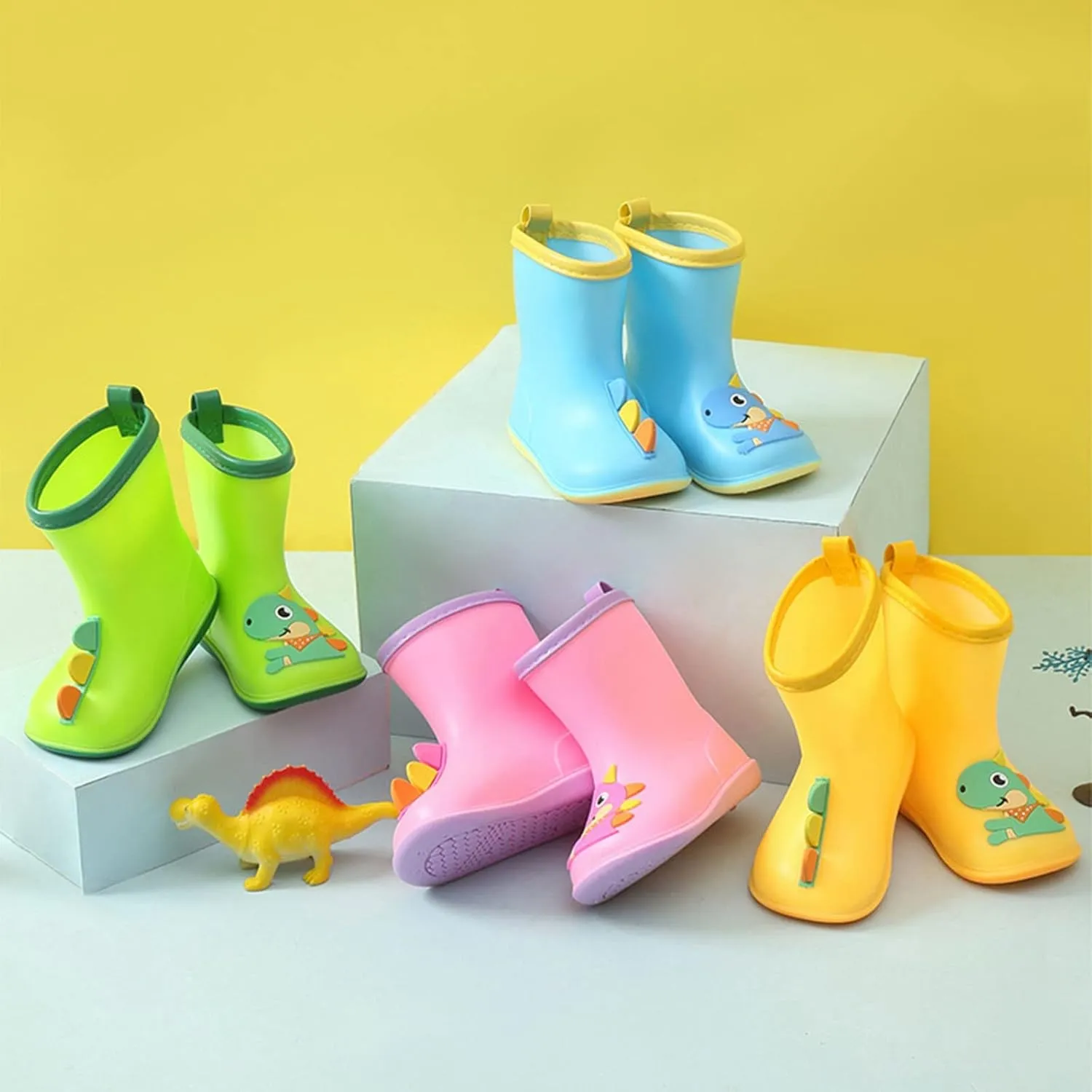 Baby Rain Boots Rubber Cartoo Dinosaur Rain Boots Lightweight Finish For Toddlers And Kids Kids Waterproo Boots