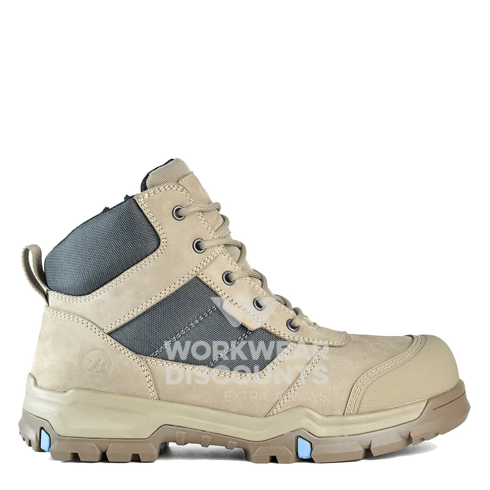 Bata Roy Scuff Cap Mid Cut Zip Lace Safety Boots Slate