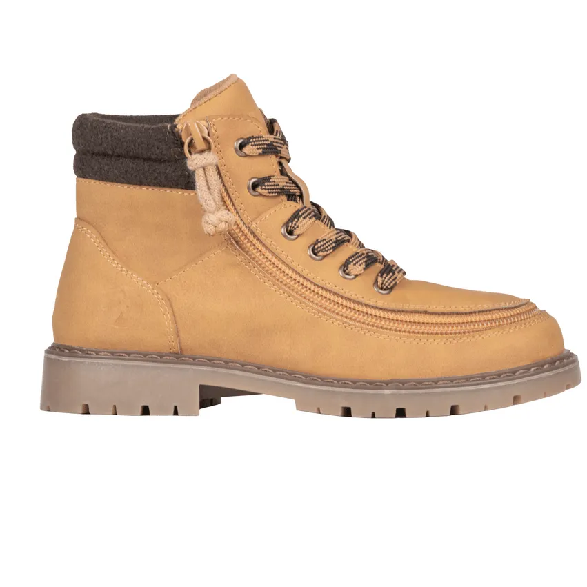Billy Footwear (Toddlers) - Tan Faux Leather Lug Boots