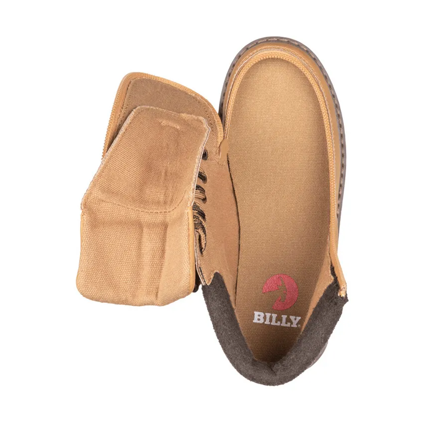 Billy Footwear (Toddlers) - Tan Faux Leather Lug Boots