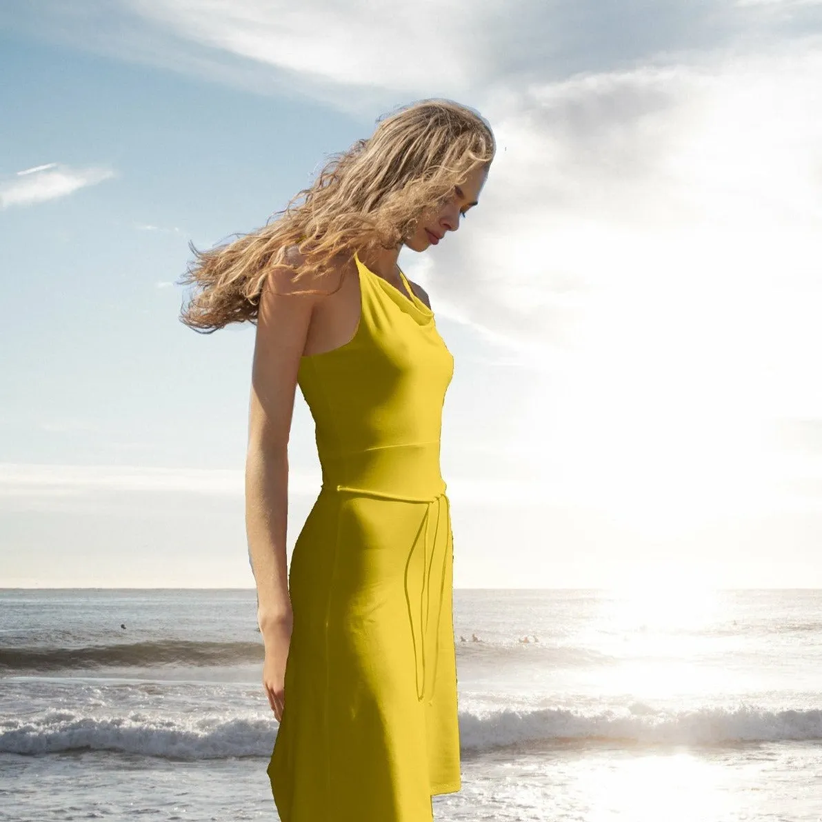 biologisch katoenen tricot zomer jurkje / organic cotton summer dress