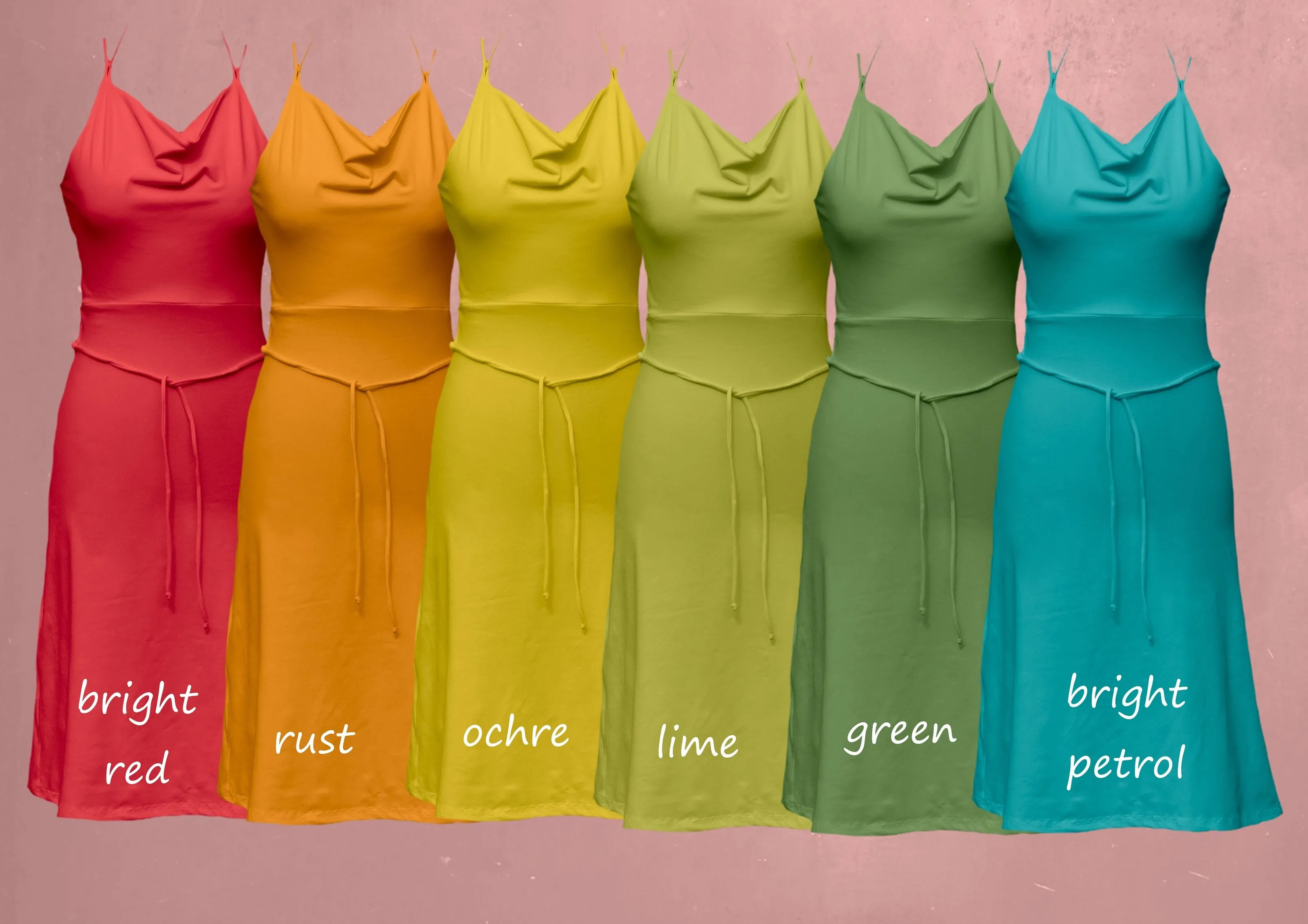 biologisch katoenen tricot zomer jurkje / organic cotton summer dress