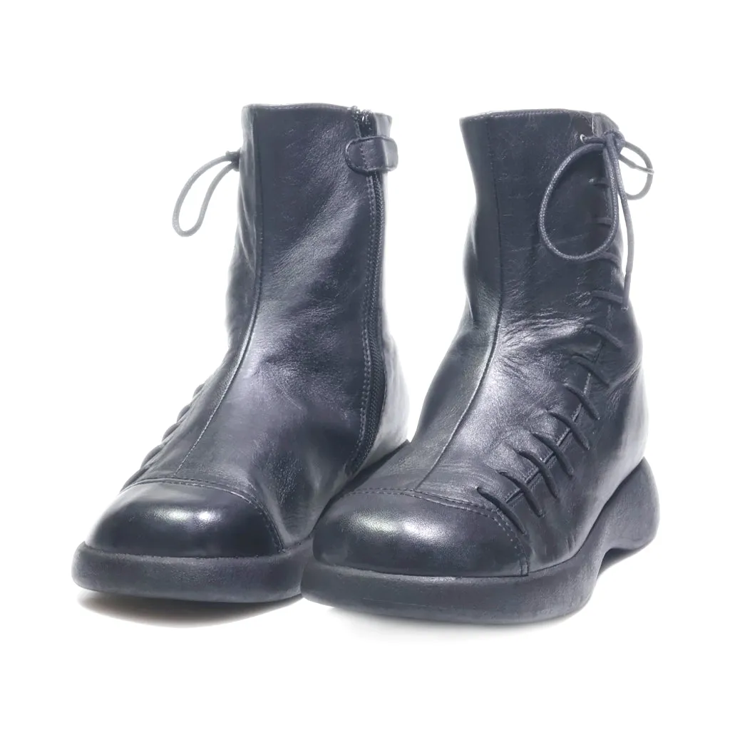 Bluehaven Ankle Boots Leather Black Colour For Kids