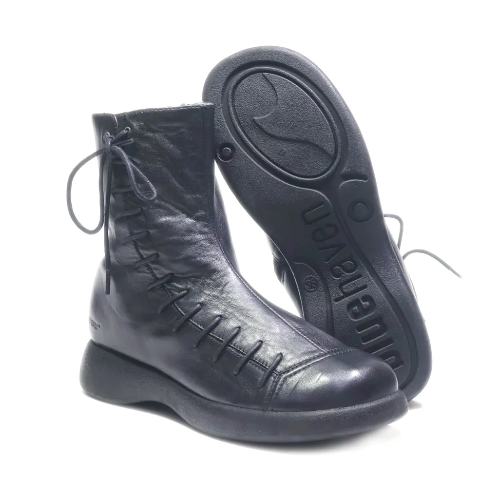 Bluehaven Ankle Boots Leather Black Colour For Kids