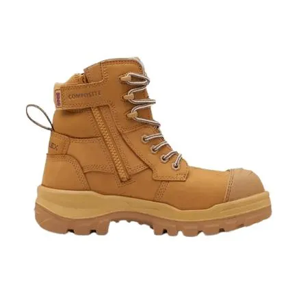 Blundstone RotoFlex Wheat Water Resistant Nubuck Zip Side Women's Safety Boot - 8860