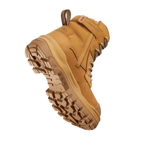 Blundstone RotoFlex Wheat Water Resistant Nubuck Zip Side Women's Safety Boot - 8860