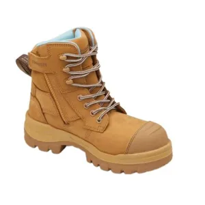 Blundstone RotoFlex Wheat Water Resistant Nubuck Zip Side Women's Safety Boot - 8860