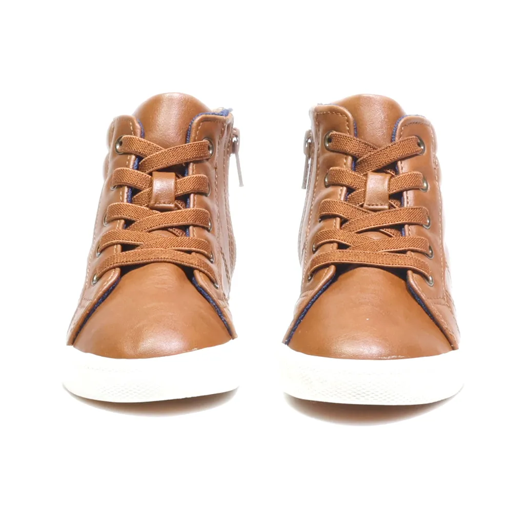 Cat & Jack Ankle Boots Fabric Brown Colour For Kids
