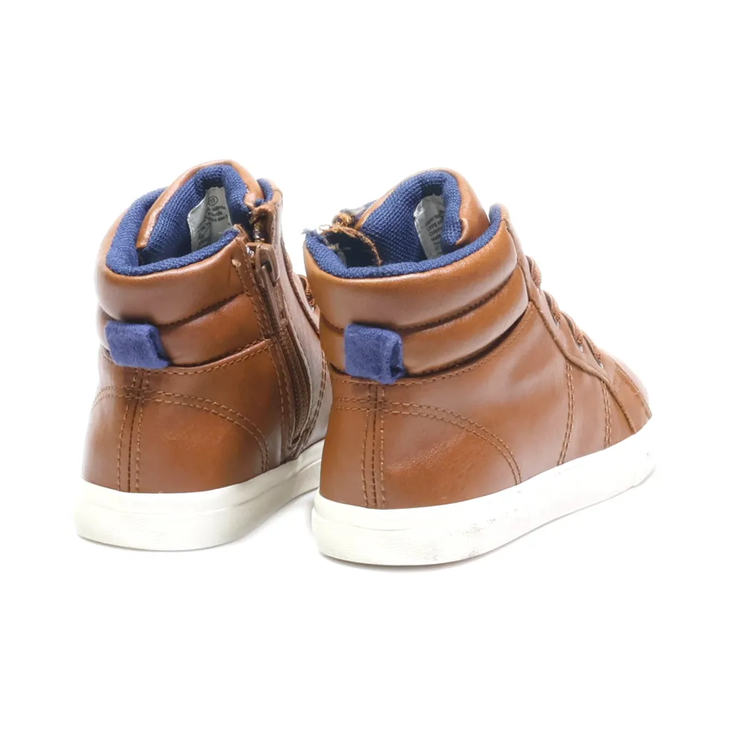 Cat & Jack Ankle Boots Fabric Brown Colour For Kids