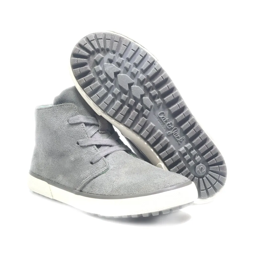 Cat & Jack Ankle Boots Suede Grey Colour For Kids