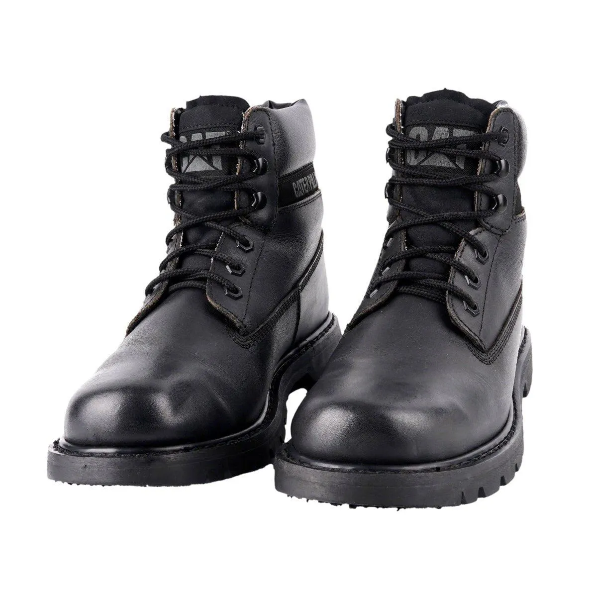 Caterpillar Safety Boots Leather Black Colour For Men