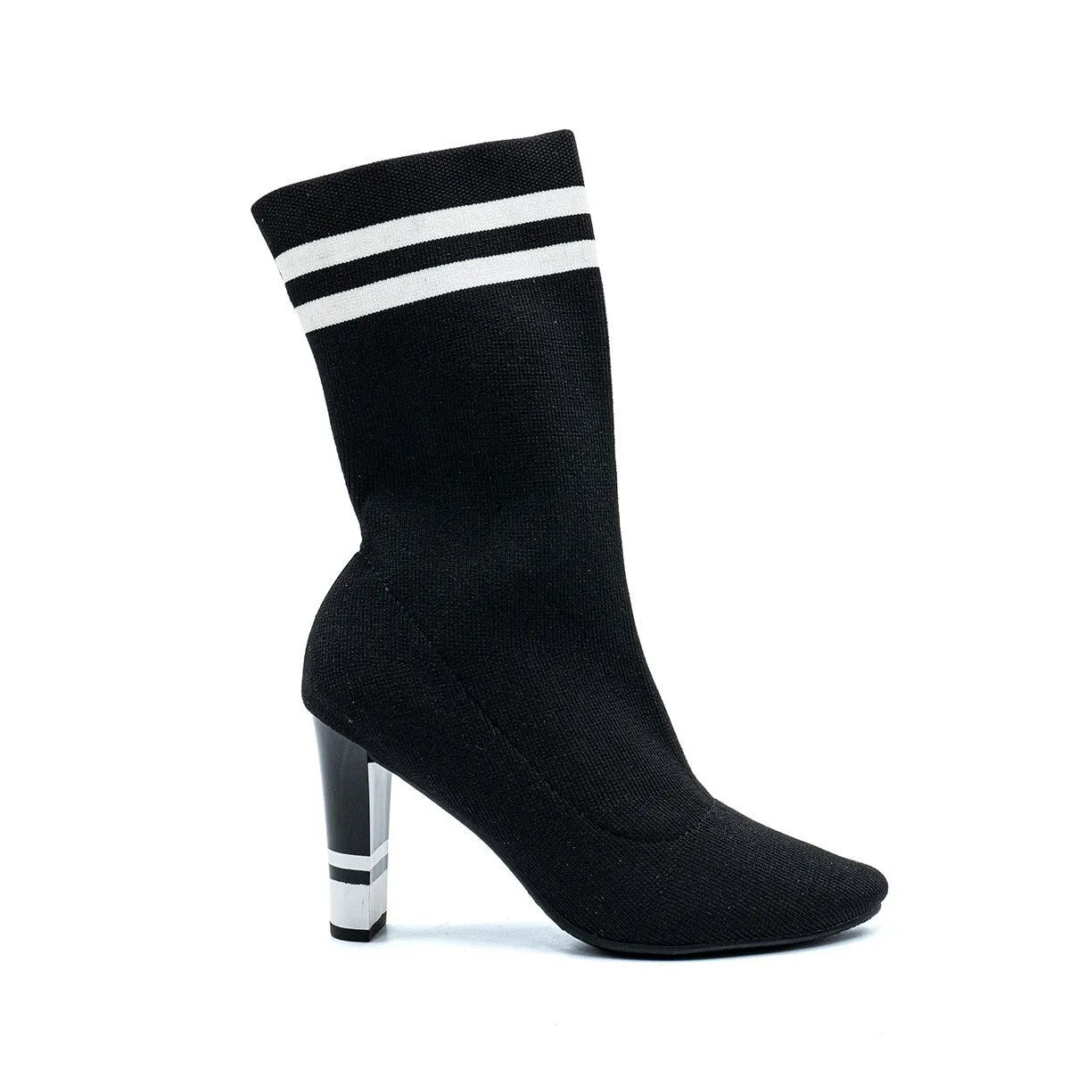 Circus Ny Sock High Boots Fabric Black Colour For Women
