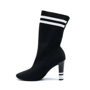 Circus Ny Sock High Boots Fabric Black Colour For Women