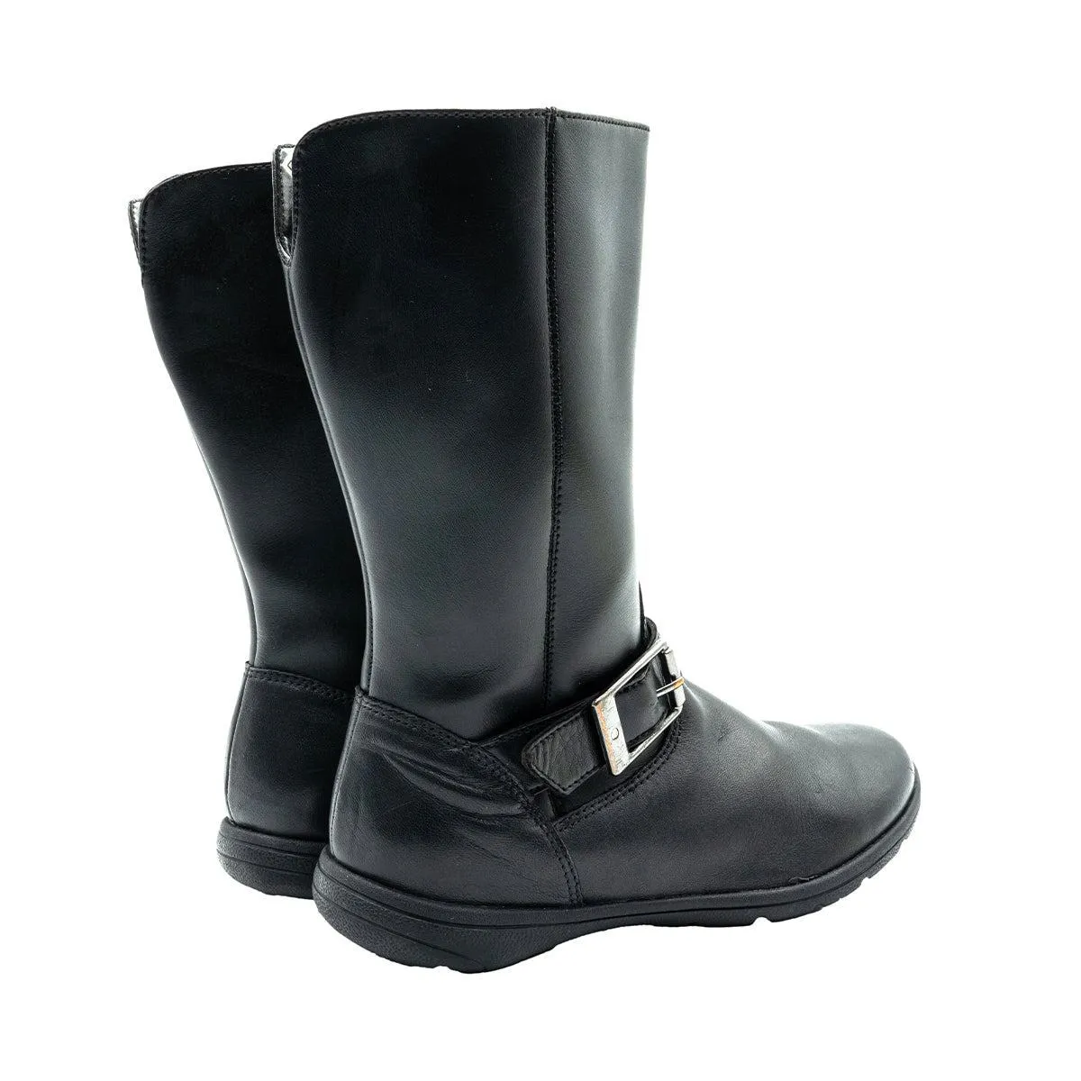 Clarks Venture Moon Ankle Boots Leather Black Colour For Kids