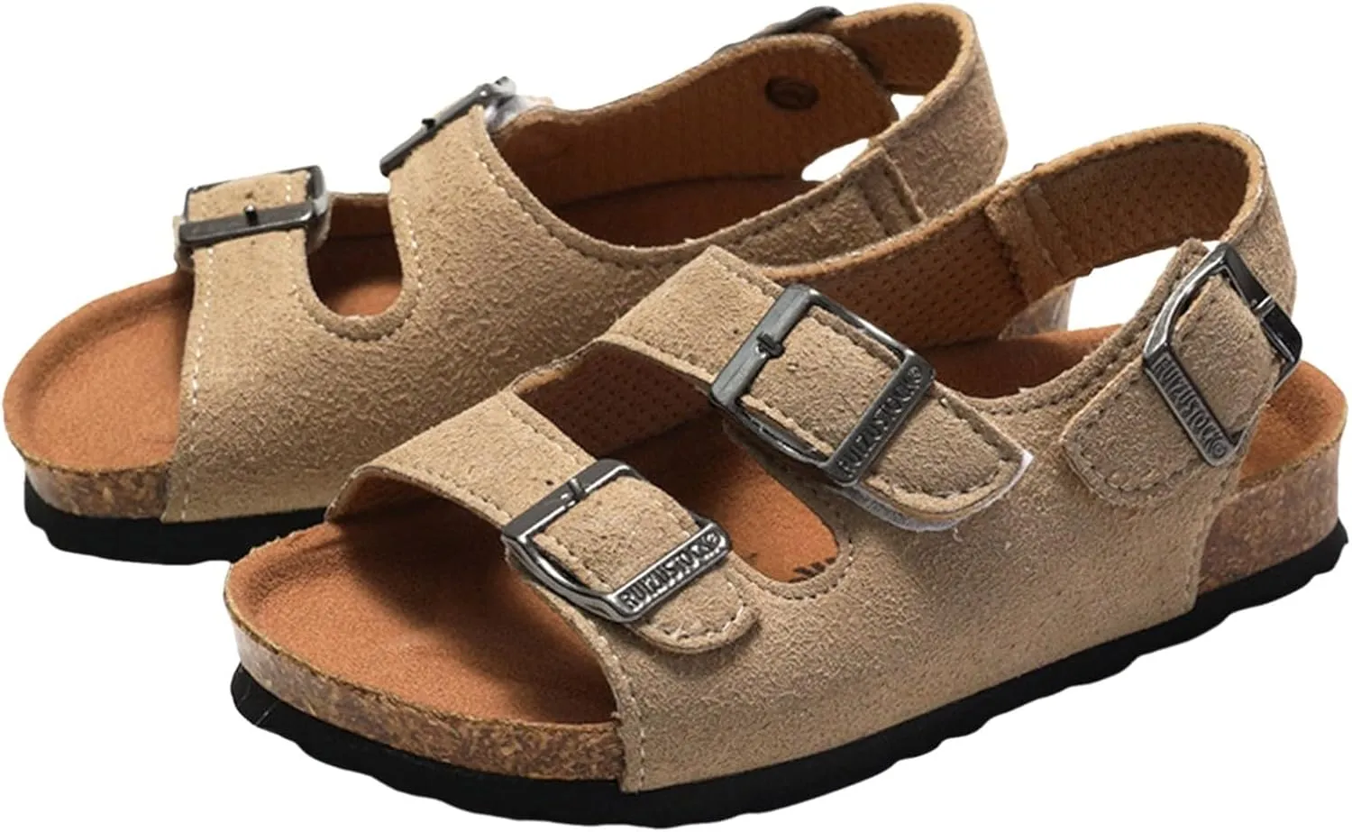 Comfortable Boys Kids Sandals Outdoor Shoes Rui Foot Spring And Summer Children Boys Girls Cork Sandals One Word Shoes Flip Flops Beach Double Ring