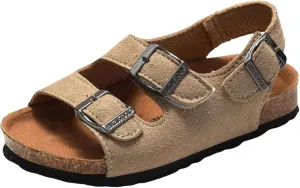 Comfortable Boys Kids Sandals Outdoor Shoes Rui Foot Spring And Summer Children Boys Girls Cork Sandals One Word Shoes Flip Flops Beach Double Ring