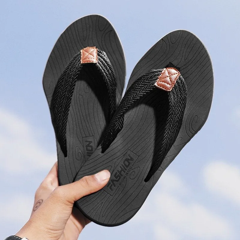 Cuzcare Best Orthopedic Sandals For Men Nonslip Flip-flops Fabric Thongs Summer Beach