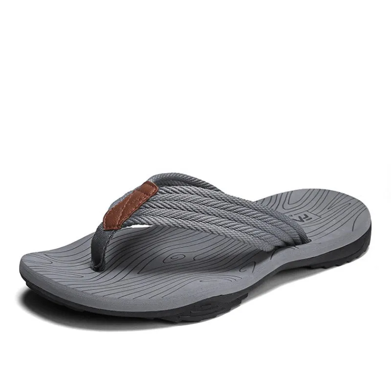 Cuzcare Best Orthopedic Sandals For Men Nonslip Flip-flops Fabric Thongs Summer Beach