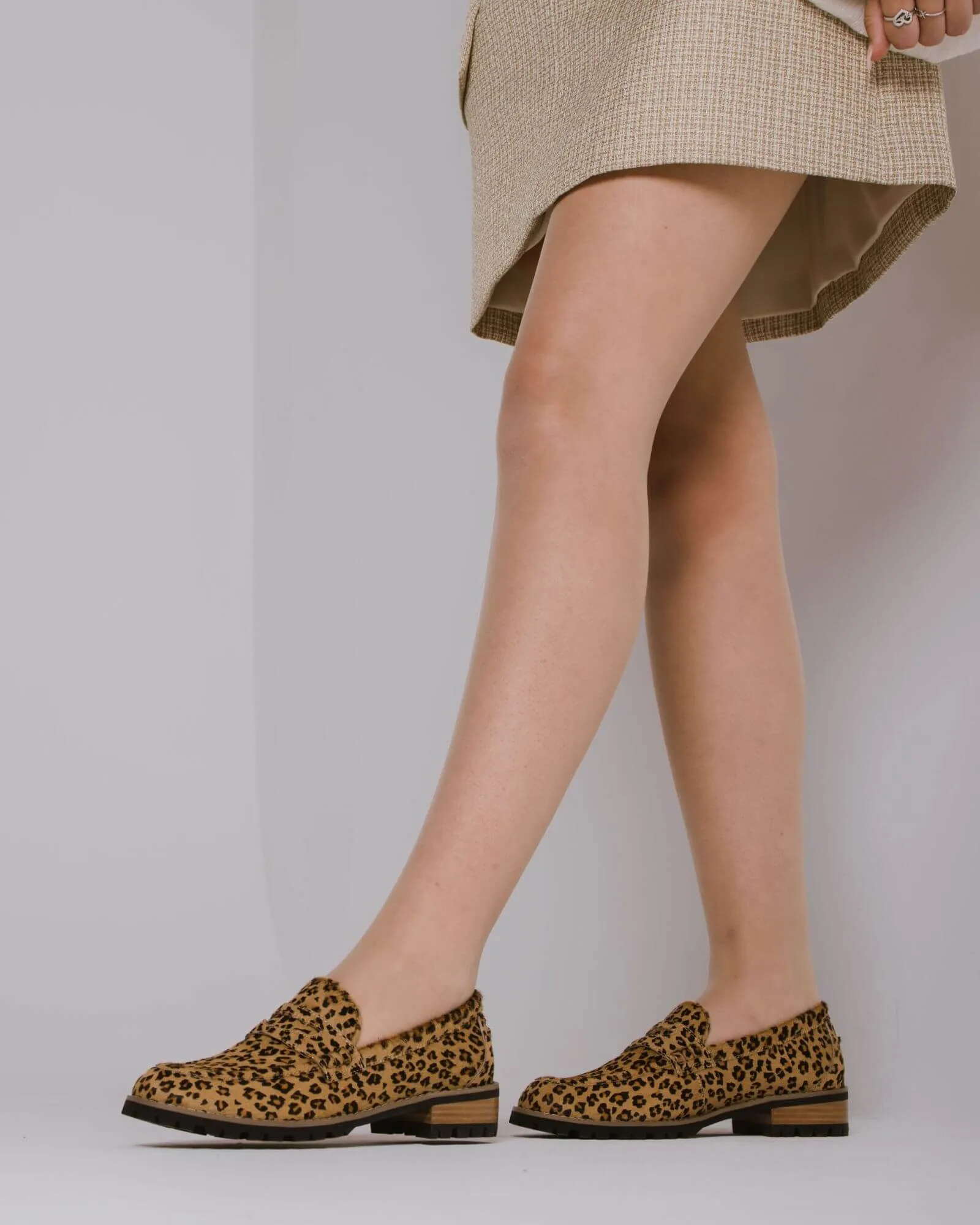 DANDY LOAFERS LEOPARD SUEDE