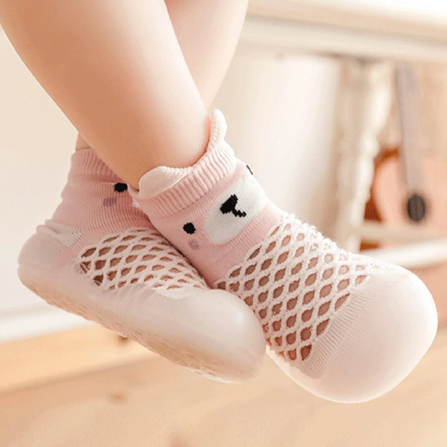 Dark Buster Infant Shoes Infant Boys Girls Animal Prints Cartoon Socks Shoes Toddler Breathable Mesh Shoes Size 2 Girls