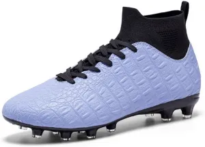 DHOVOR Men's Women's Soccer Cleats Light-Weight Athletics Football Shoes High-Top Football Boots Outdoor Soccer Shoes