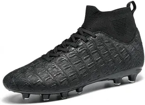 DHOVOR Men's Women's Soccer Cleats Light-Weight Athletics Football Shoes High-Top Football Boots Outdoor Soccer Shoes