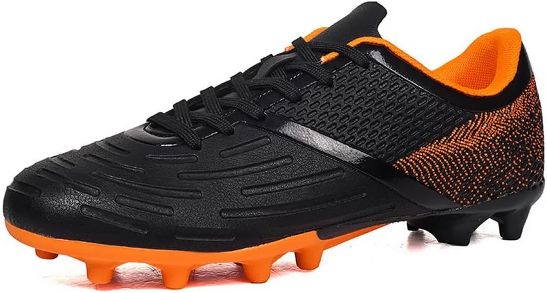 DHOVOR Soccer Cleats for Men's Football Shoes Youth Lightweight Football Cleats Athletics Football Trainers Outdoor Soccer Shoes Men