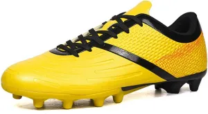 DHOVOR Soccer Cleats for Men's Football Shoes Youth Lightweight Football Cleats Athletics Football Trainers Outdoor Soccer Shoes Men