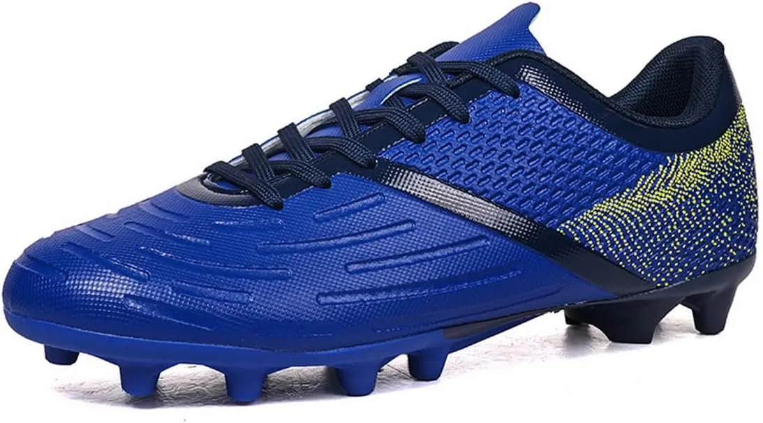 DHOVOR Soccer Cleats for Men's Football Shoes Youth Lightweight Football Cleats Athletics Football Trainers Outdoor Soccer Shoes Men