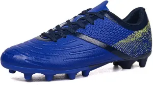 DHOVOR Soccer Cleats for Men's Football Shoes Youth Lightweight Football Cleats Athletics Football Trainers Outdoor Soccer Shoes Men