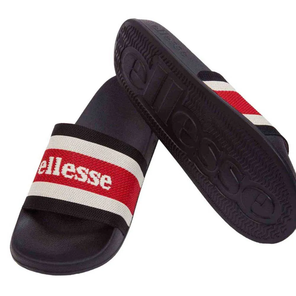 Ellesse LS50 Heritage Sliders Black/Red