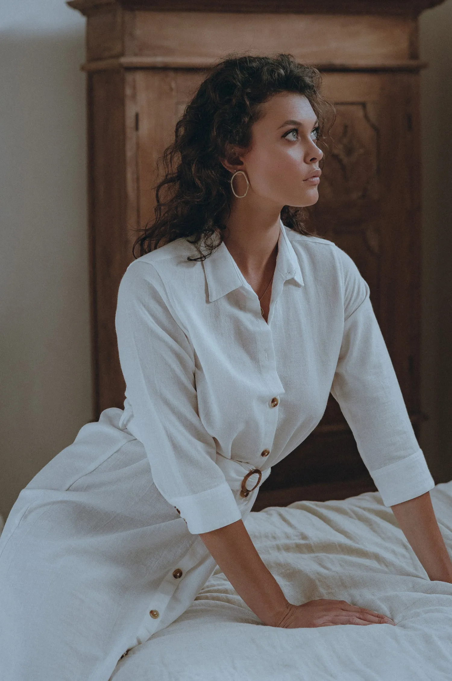 Essence Shirt Linen Dress