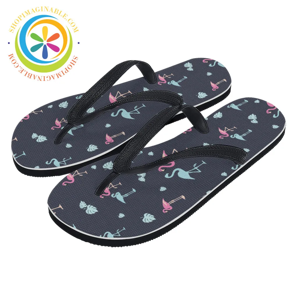 Flamingo Love -  Men's & Ladies Flip-Flops