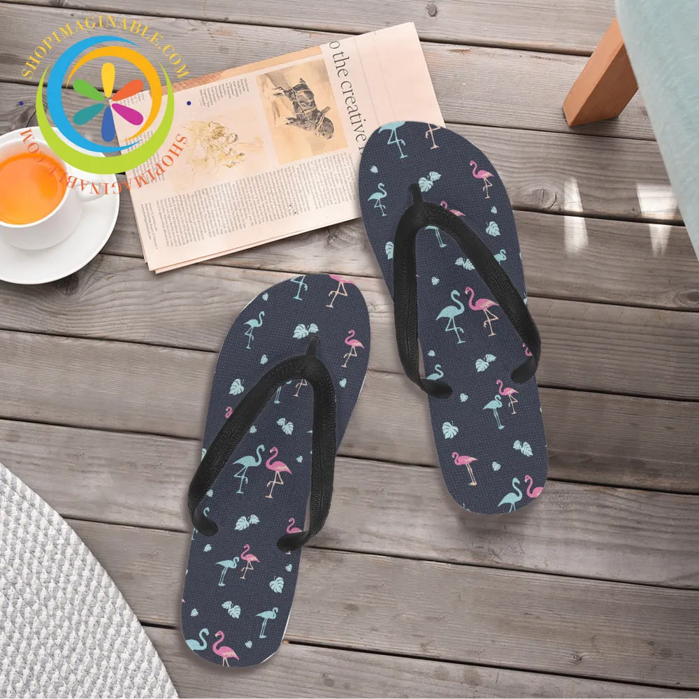 Flamingo Love -  Men's & Ladies Flip-Flops