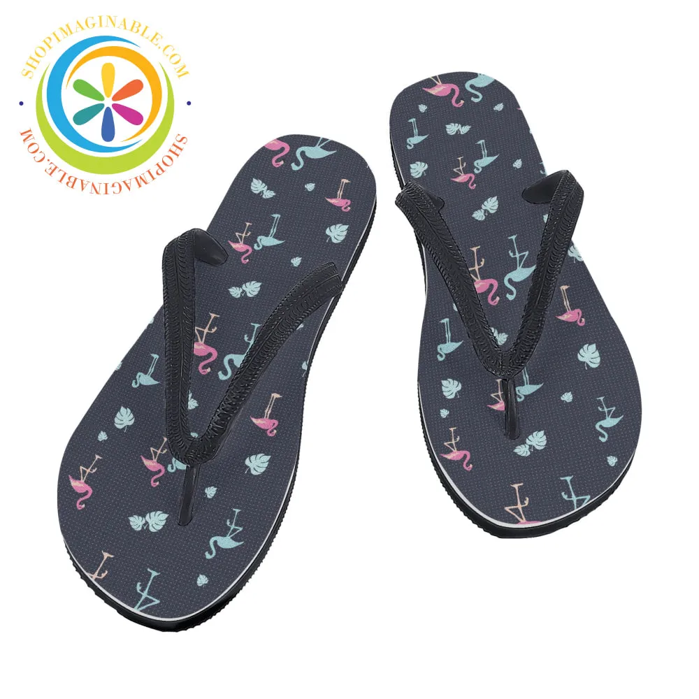 Flamingo Love -  Men's & Ladies Flip-Flops