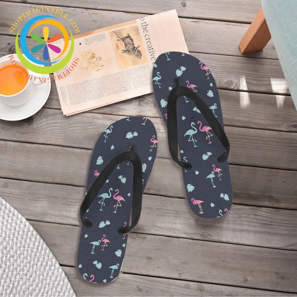 Flamingo Love -  Men's & Ladies Flip-Flops