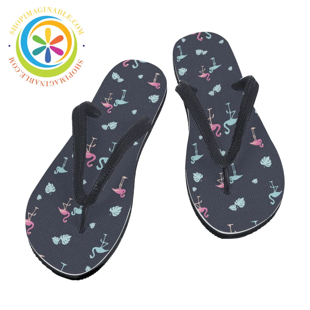 Flamingo Love -  Men's & Ladies Flip-Flops