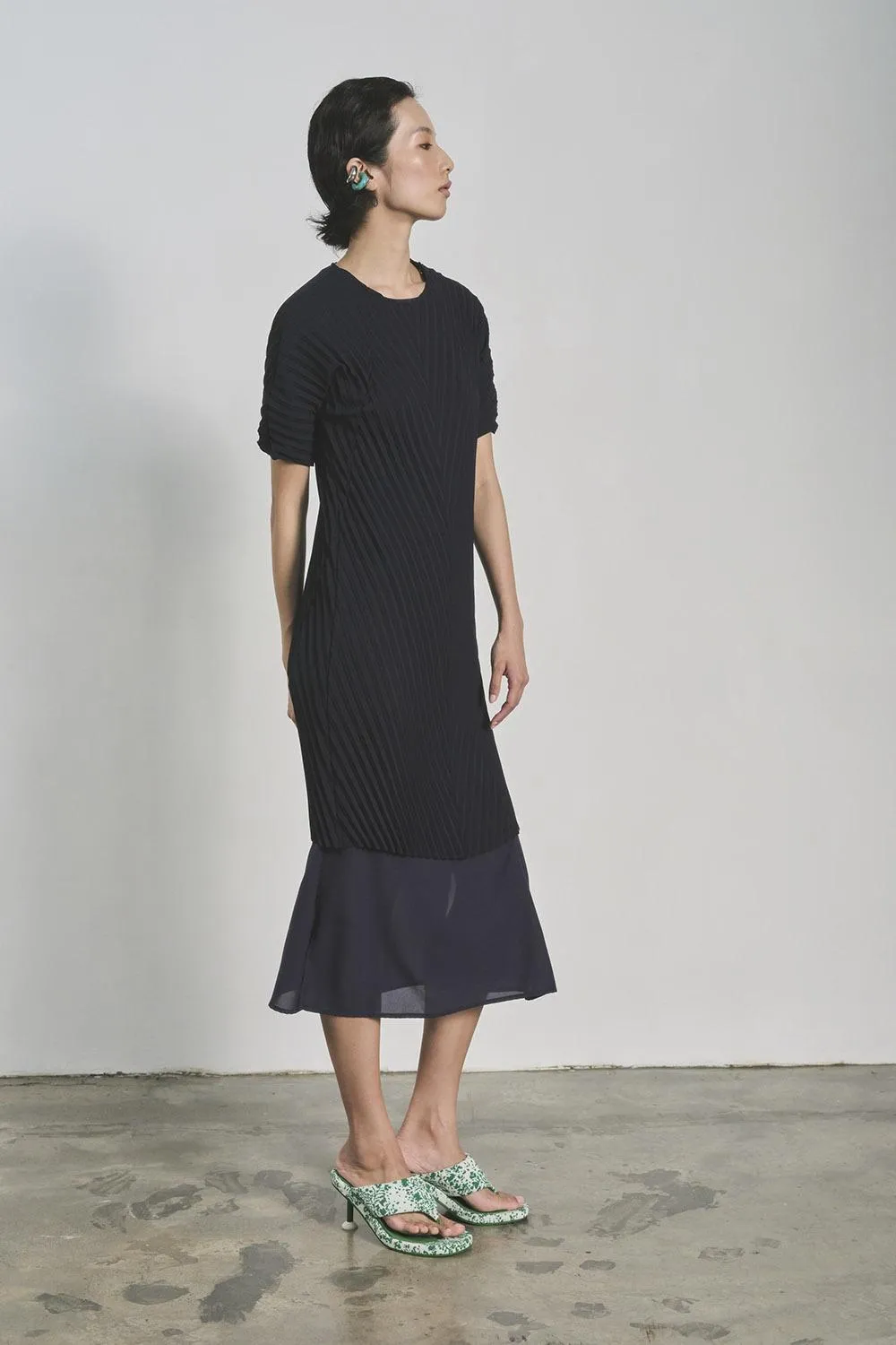 GIN LEE STUDIO | Aster Dress | Dark Navy